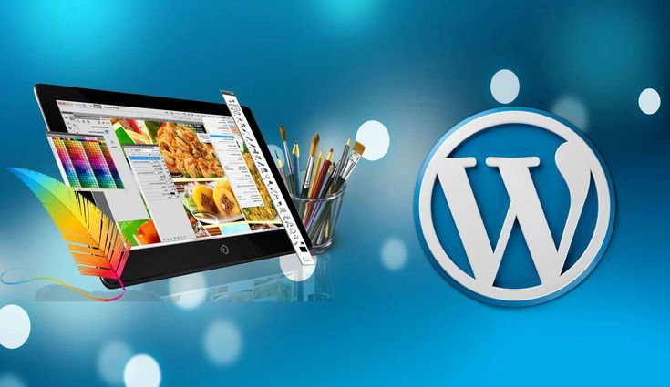 "Freelance WordPress website developer working on laptop with coding interface and project tools"